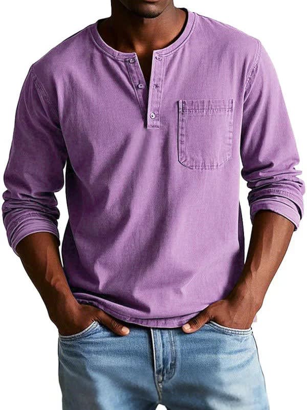 Tristan Long Sleeve Henley Shirt_8