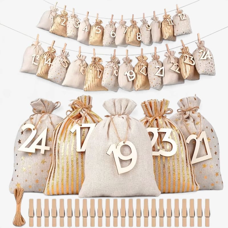 DIY Advent Calendar 2026 with 24 Fabric Gift Bags Holiday Countdown Gift for Christmas Lovers_1