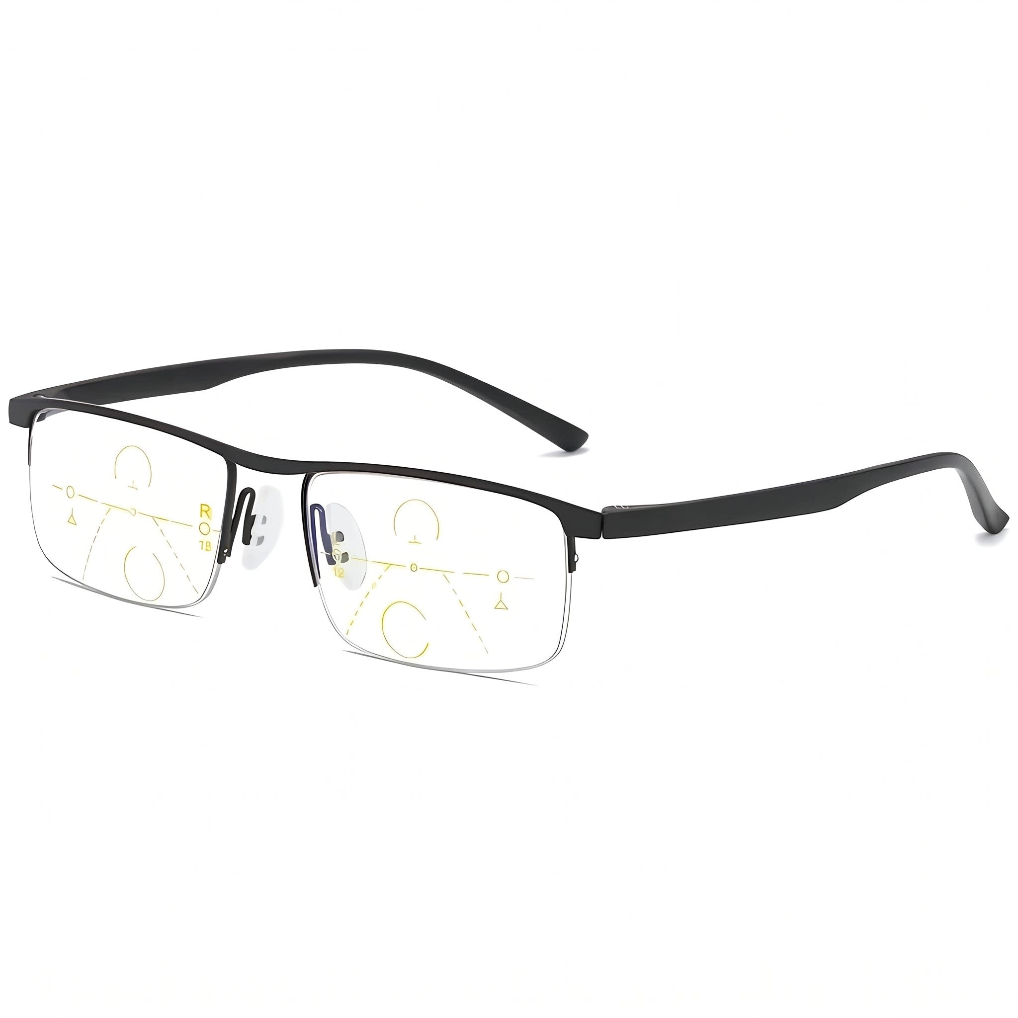 Raina Anti-Glare Half Rim Reading Glasses_2