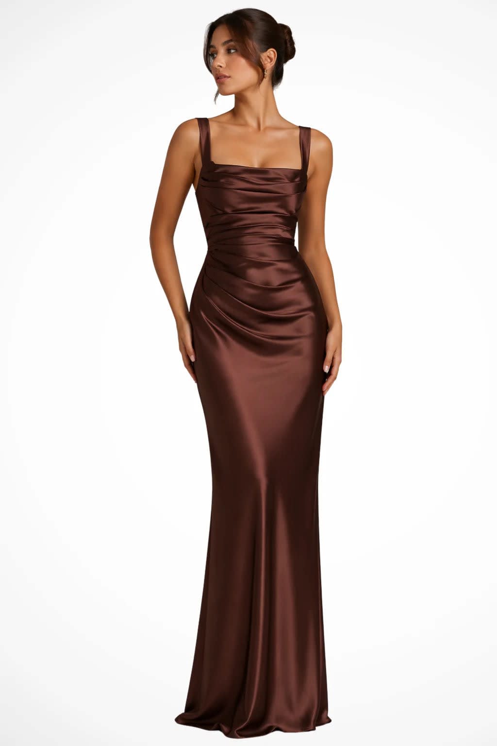 Damaris Square Neck Draped Wedding Guest Maxi Dress_3