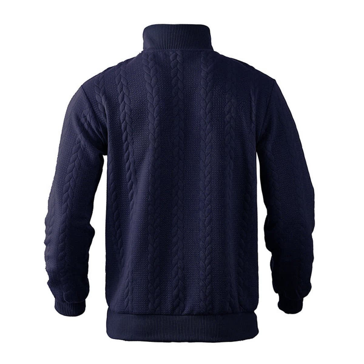 Emmett Cable Knit Quarter Zip Sweater_8