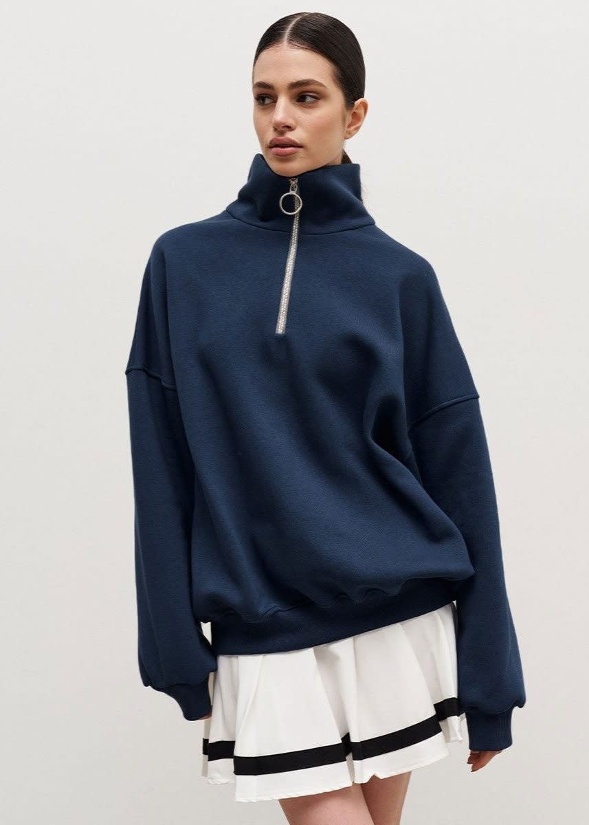 Sigrid Oversized Half Zip Sweatshirt_2