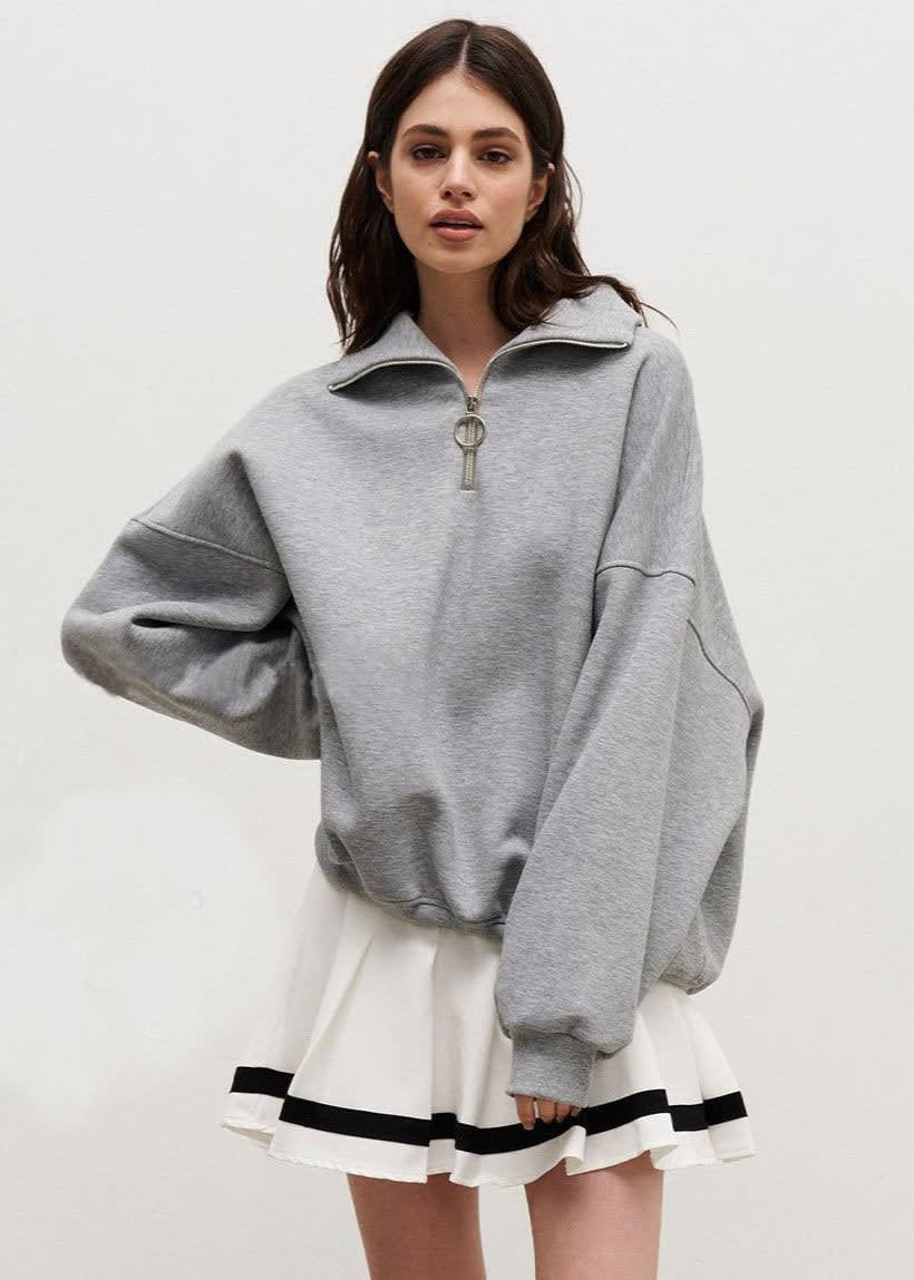 Sigrid Oversized Half Zip Sweatshirt_8