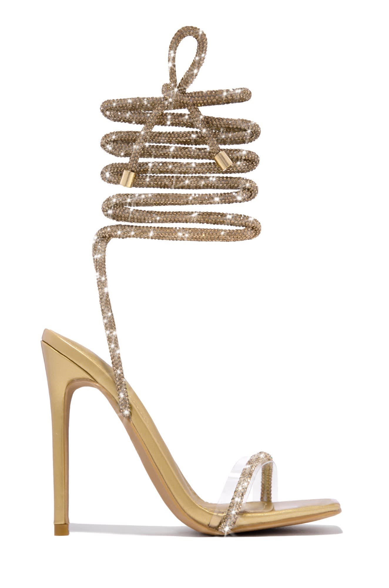 Gisele Rhinestone Lace Up Heels_3