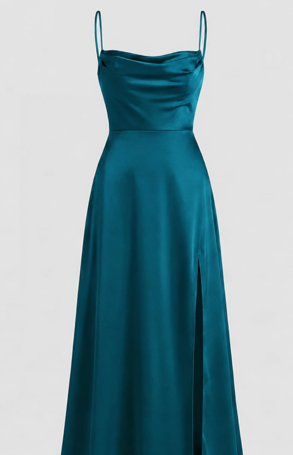 Fenella Satin Cowl Neck Side Slit Maxi Dress_11