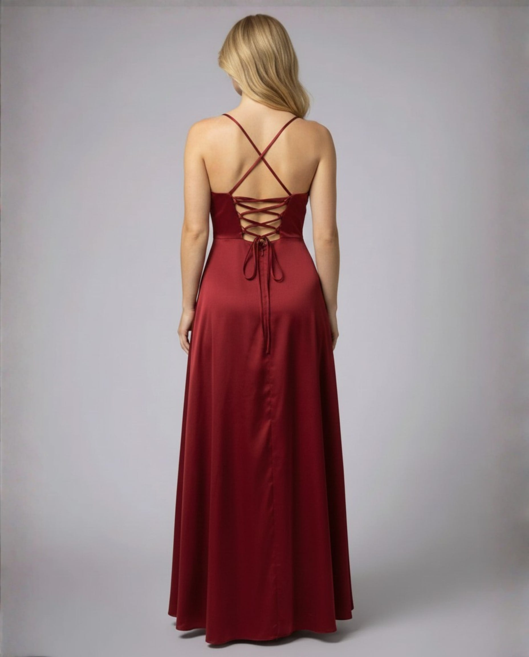 Fenella Satin Cowl Neck Side Slit Maxi Dress_2