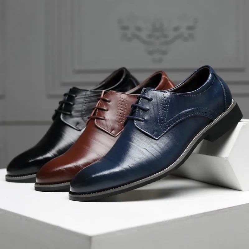 Gene Cushioned Brogue Dress Shoes_4