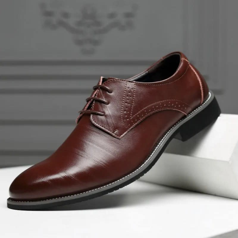 Gene Cushioned Brogue Dress Shoes_6