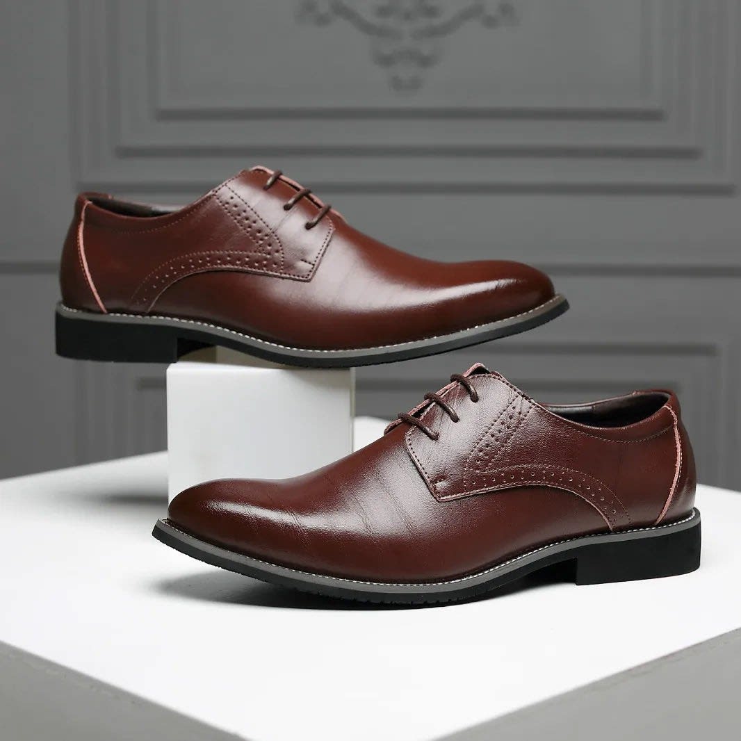 Gene Cushioned Brogue Dress Shoes_7