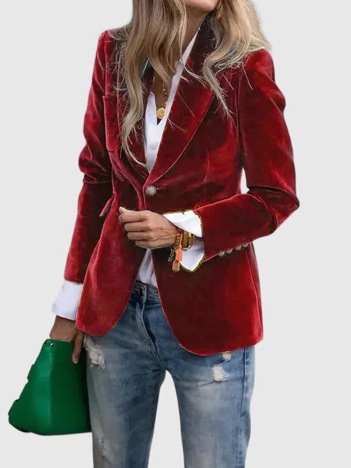 Eirene Velvet Notch Lapel Blazer_3