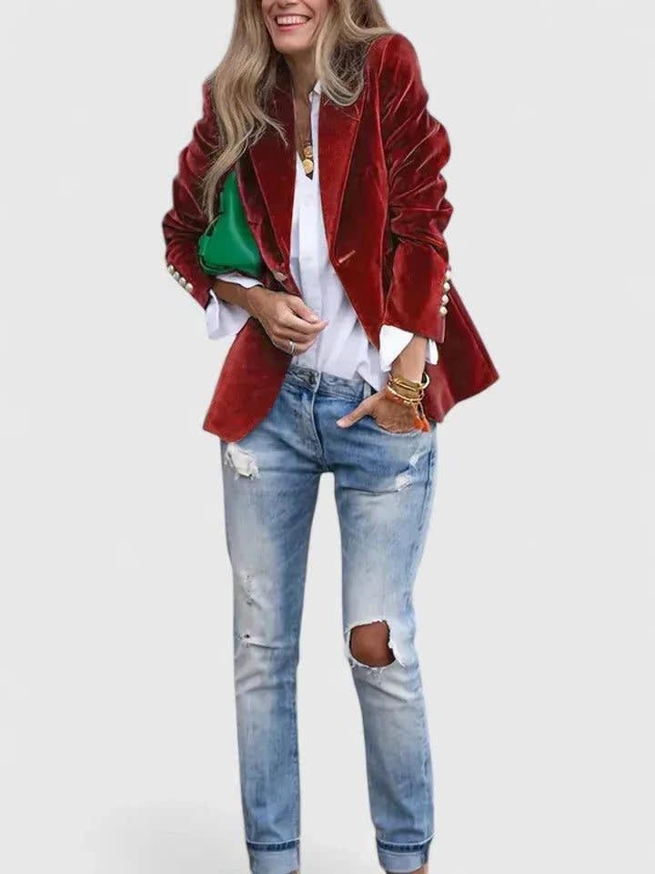 Eirene Velvet Notch Lapel Blazer_9
