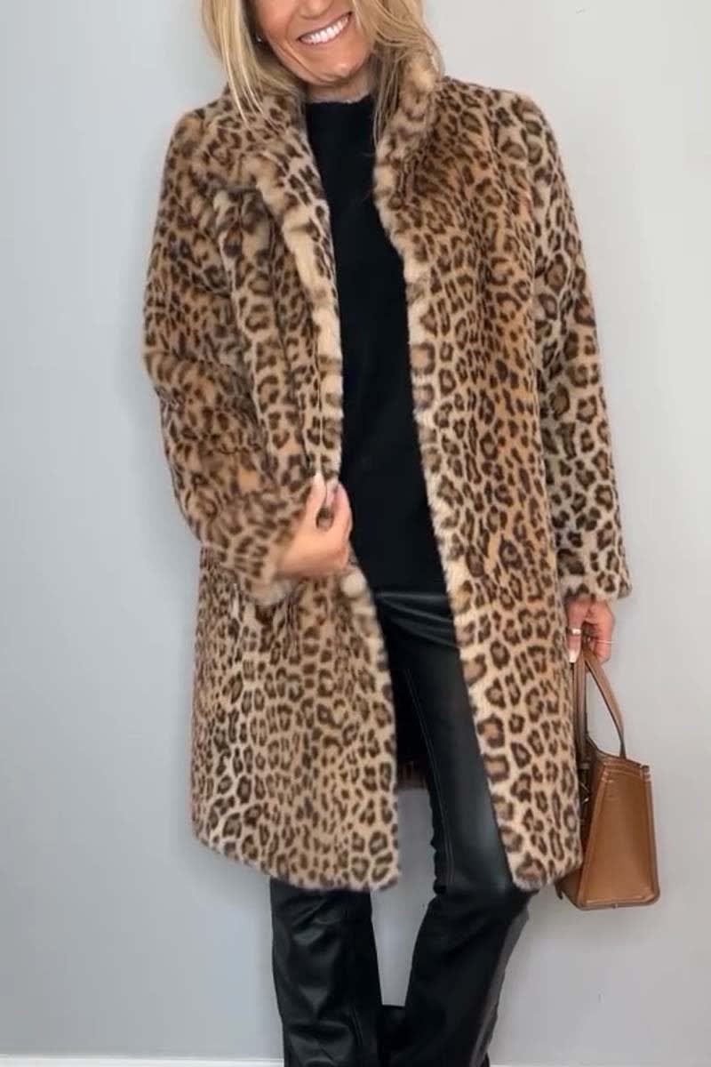Marnie Leopard Print Faux Fur Coat_2