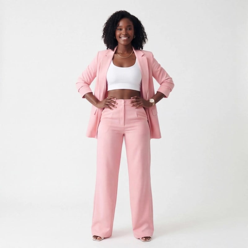 Angela Wide Leg Two Piece Blazer Set_1