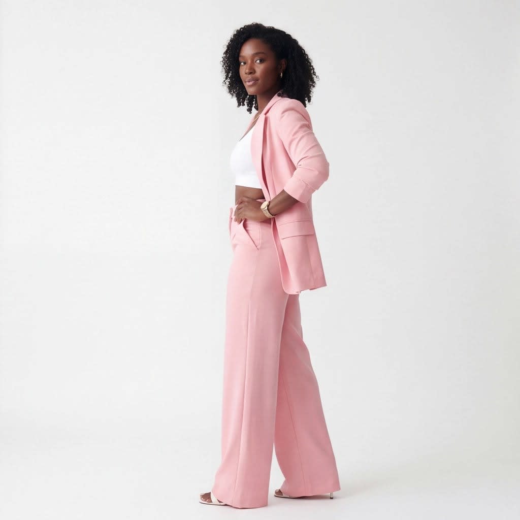 Angela Wide Leg Two Piece Blazer Set_2