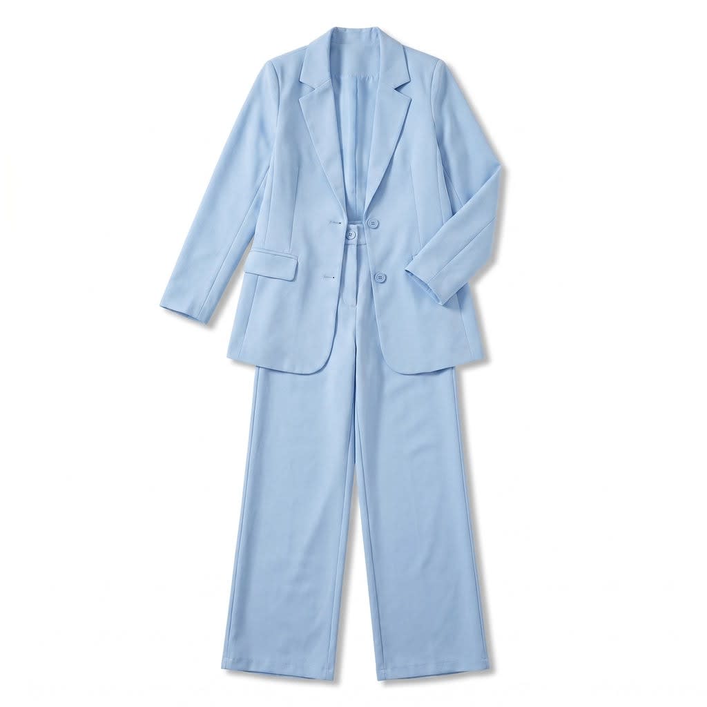 Angela Wide Leg Two Piece Blazer Set_8