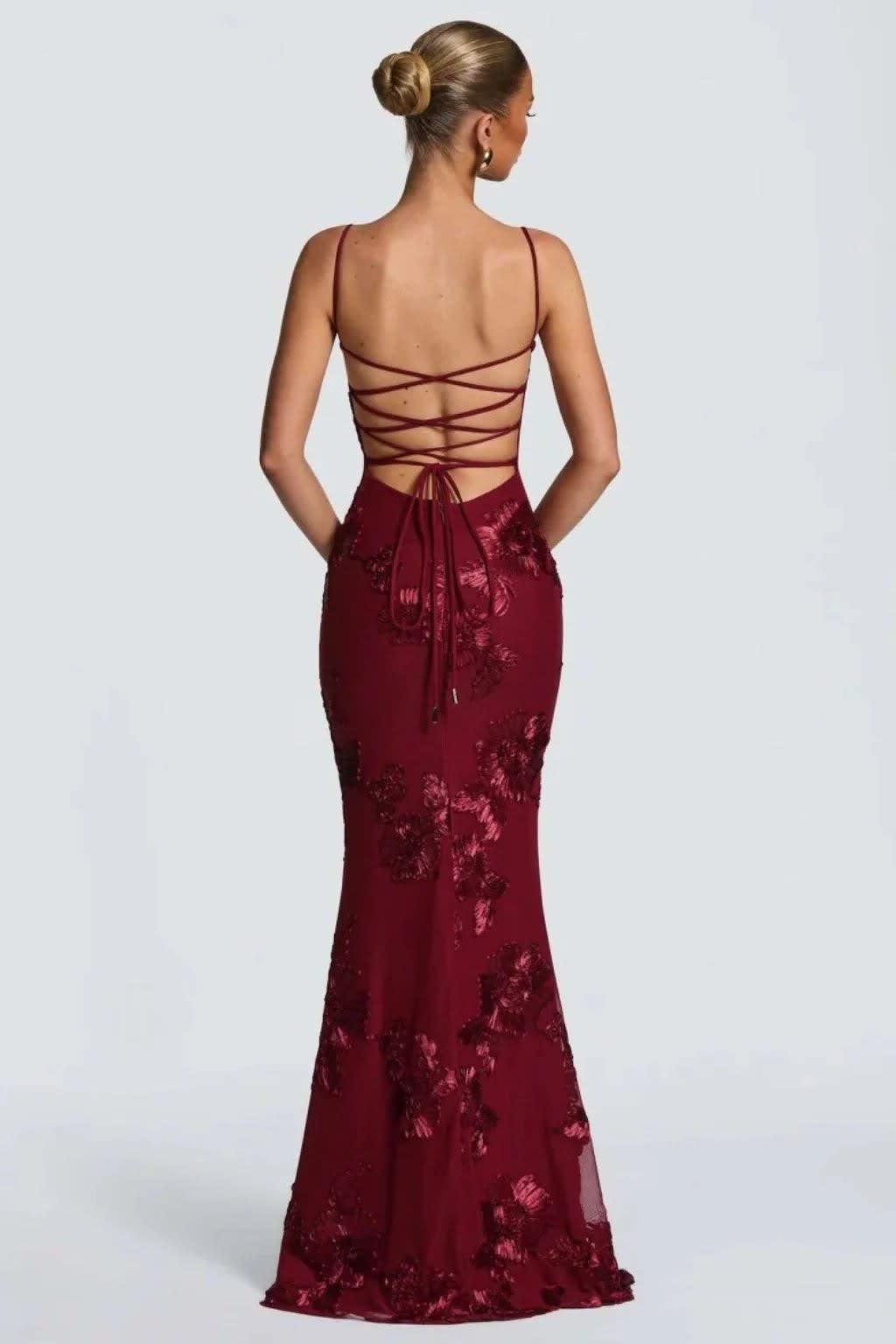 Octavia Embroidered Corset Wedding Guest Maxi Dress_19
