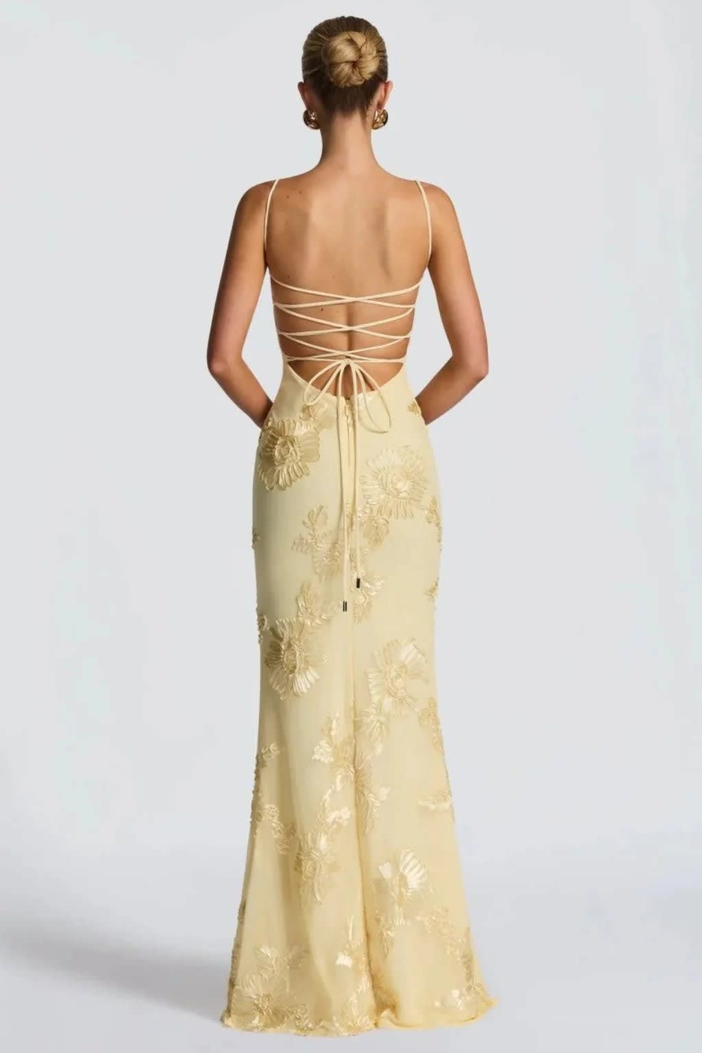 Octavia Embroidered Corset Wedding Guest Maxi Dress_4