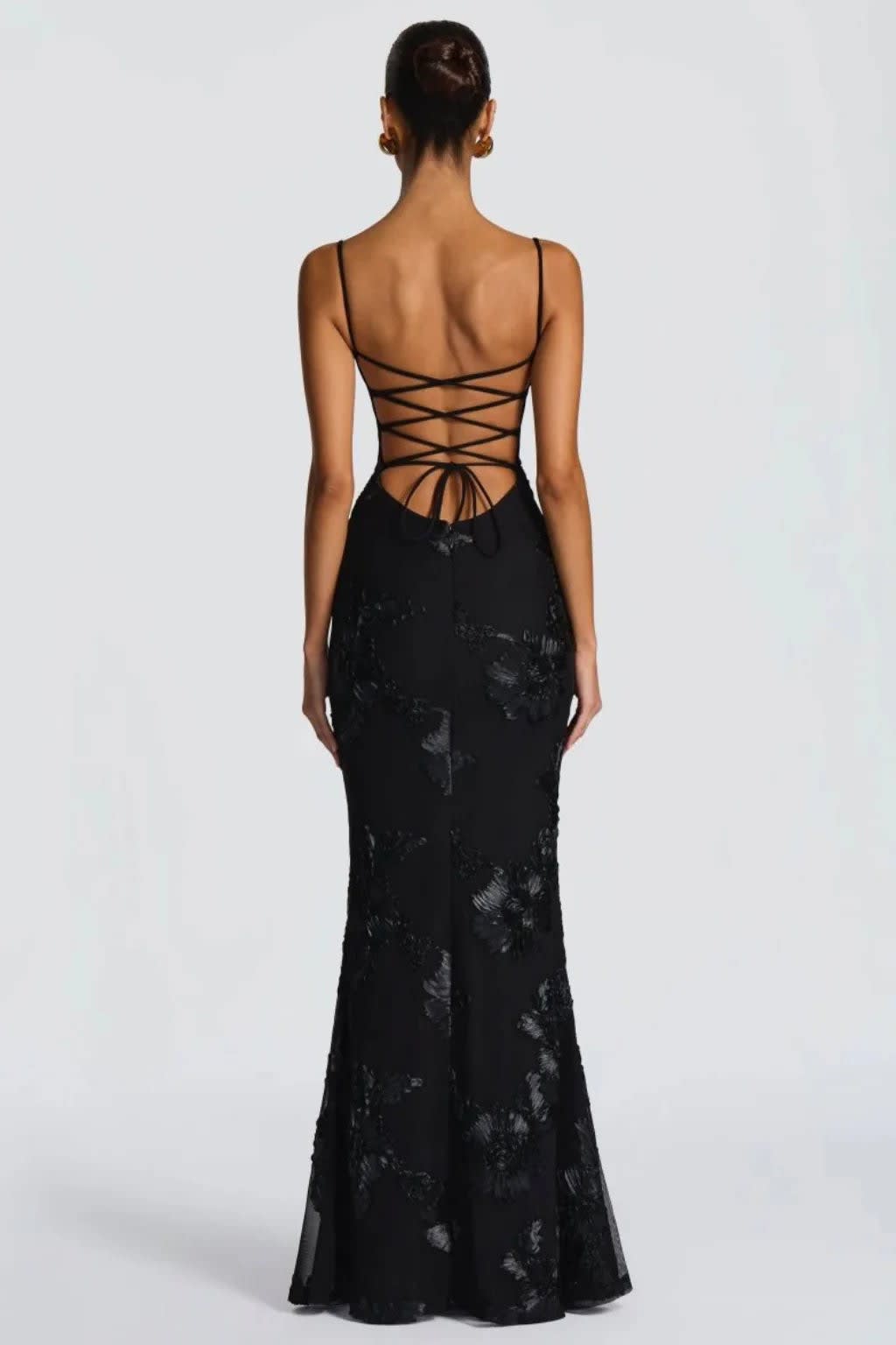 Octavia Embroidered Corset Wedding Guest Maxi Dress_8