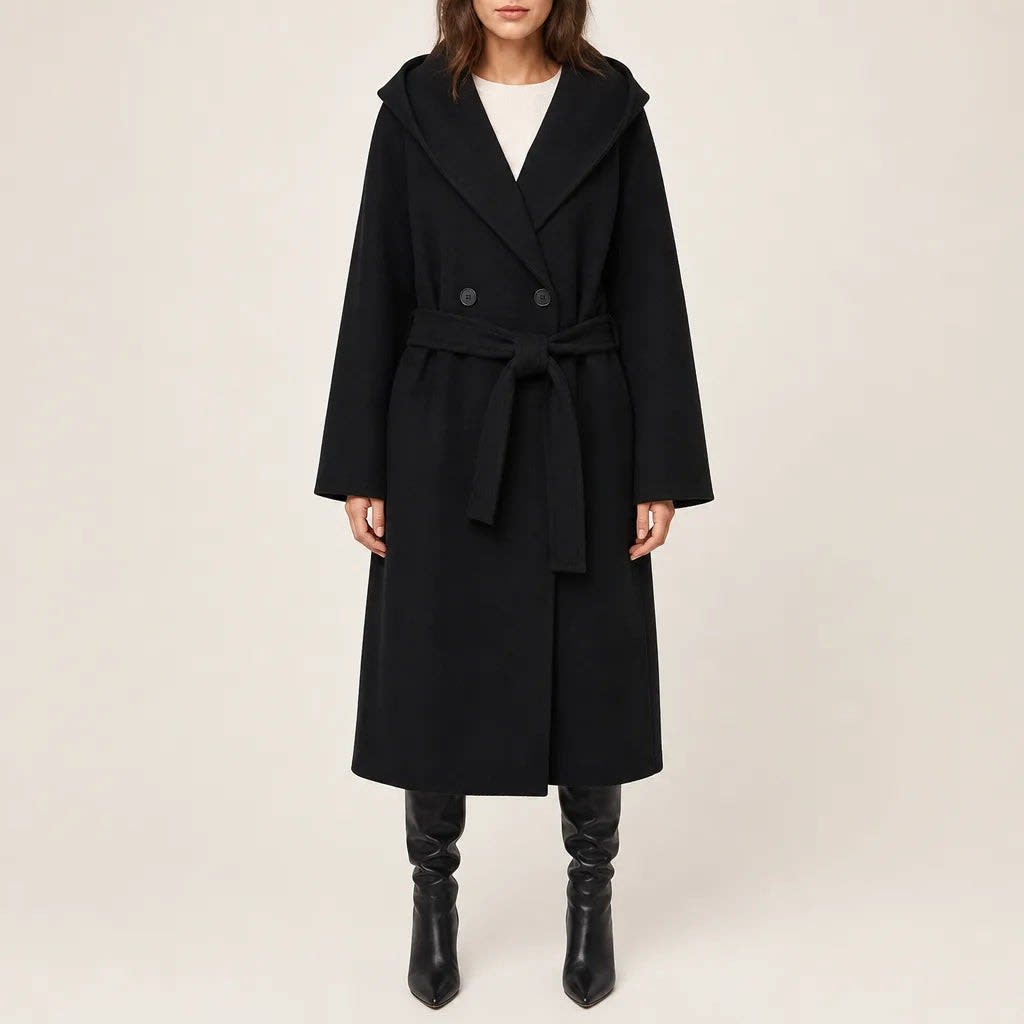 Anne Hooded Belted Wrap Coat_3