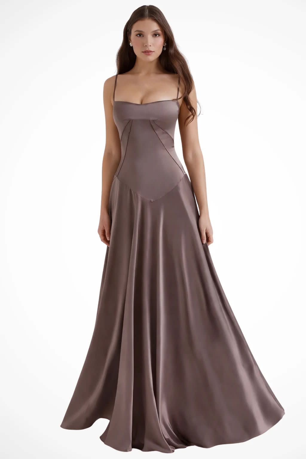 Larissa Square Neck Lace-Up Back Wedding Guest Maxi Dress_37
