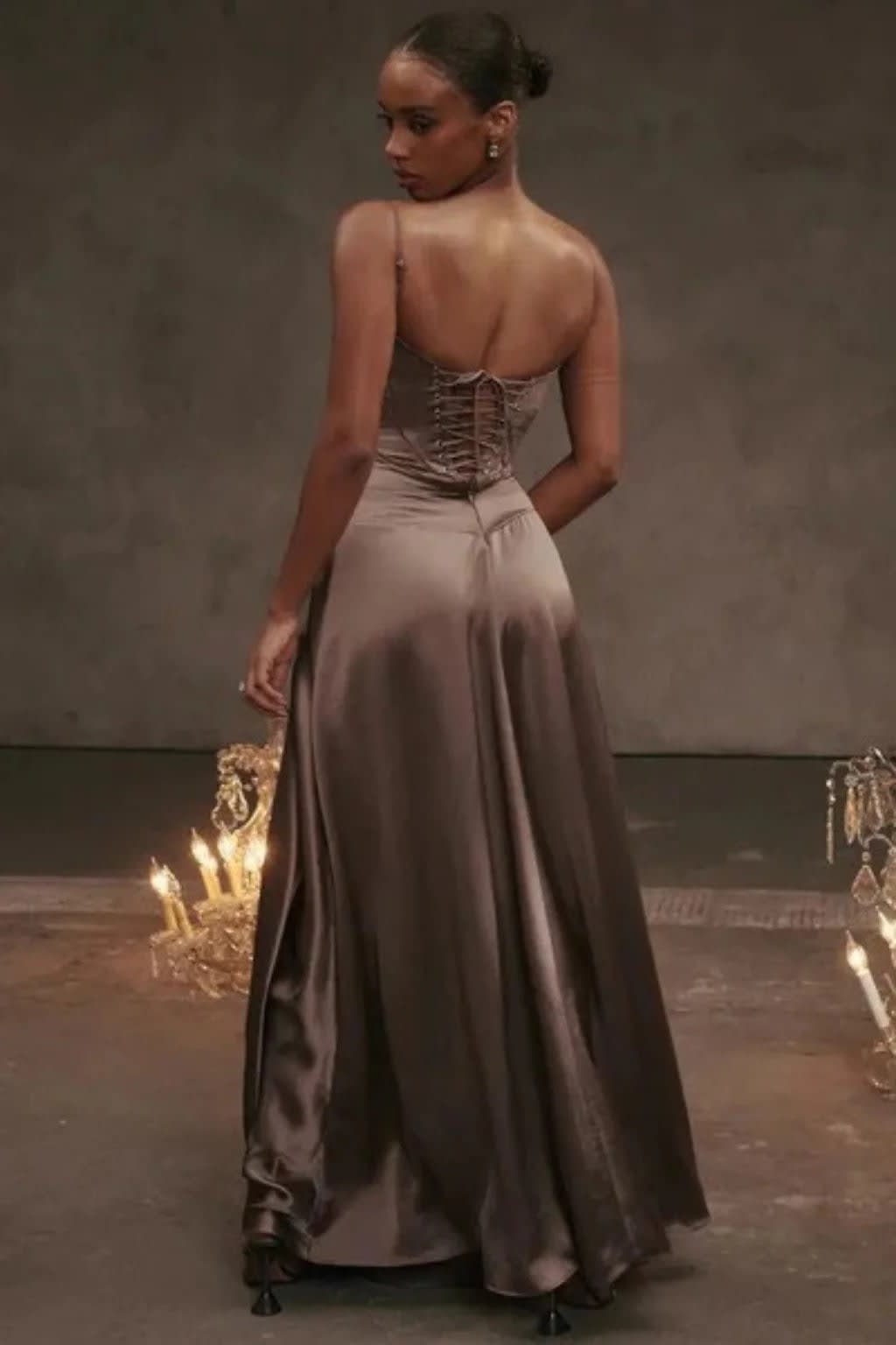 Larissa Square Neck Lace-Up Back Wedding Guest Maxi Dress_46