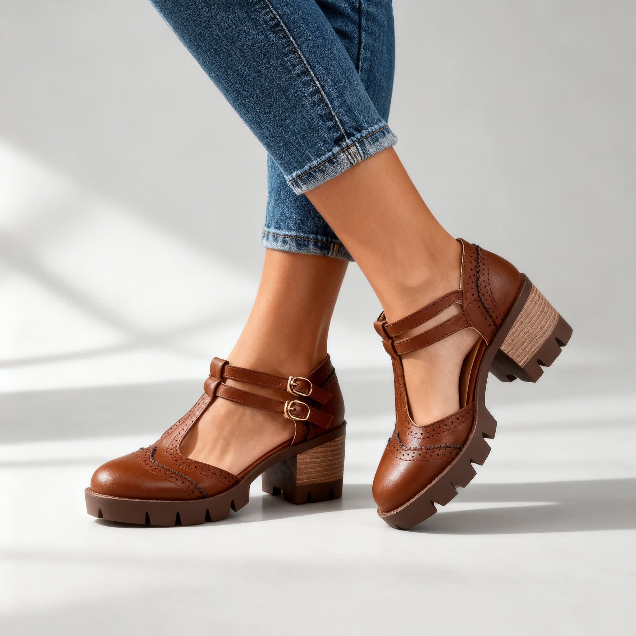 Alexa Brogue Platform Mary Jane Heels_7