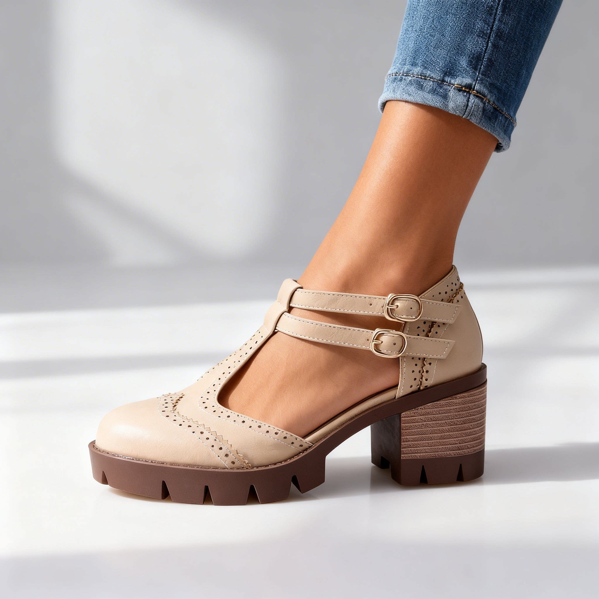 Alexa Brogue Platform Mary Jane Heels_8