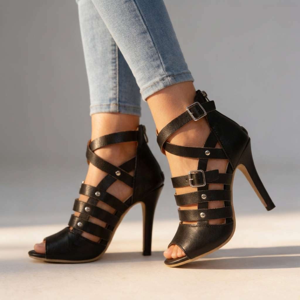 Ariel Strappy Open Toe Heeled Sandals_3