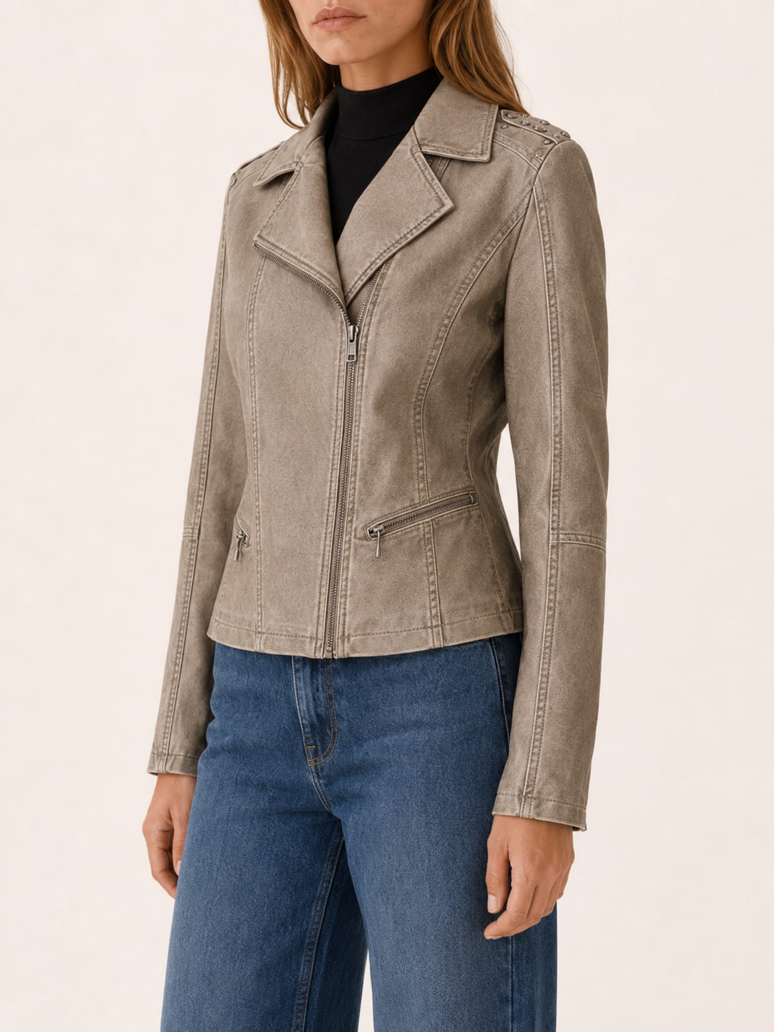 Imogen Studded Vintage Washed Moto Jacket_4
