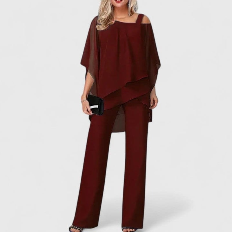 Ember Chiffon Overlay Two Piece Set_1