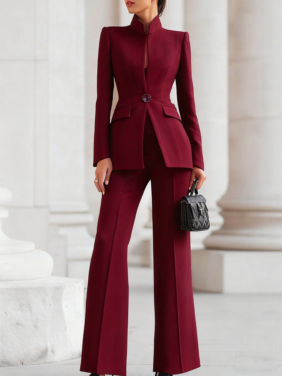 Eliza Fitted Blazer Pant Suit_4
