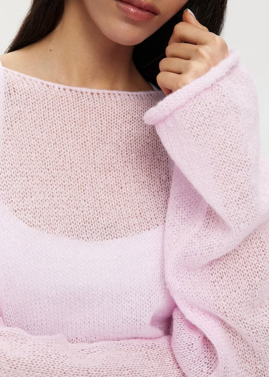 Palmer Sheer Oversized Knit Sweater_5