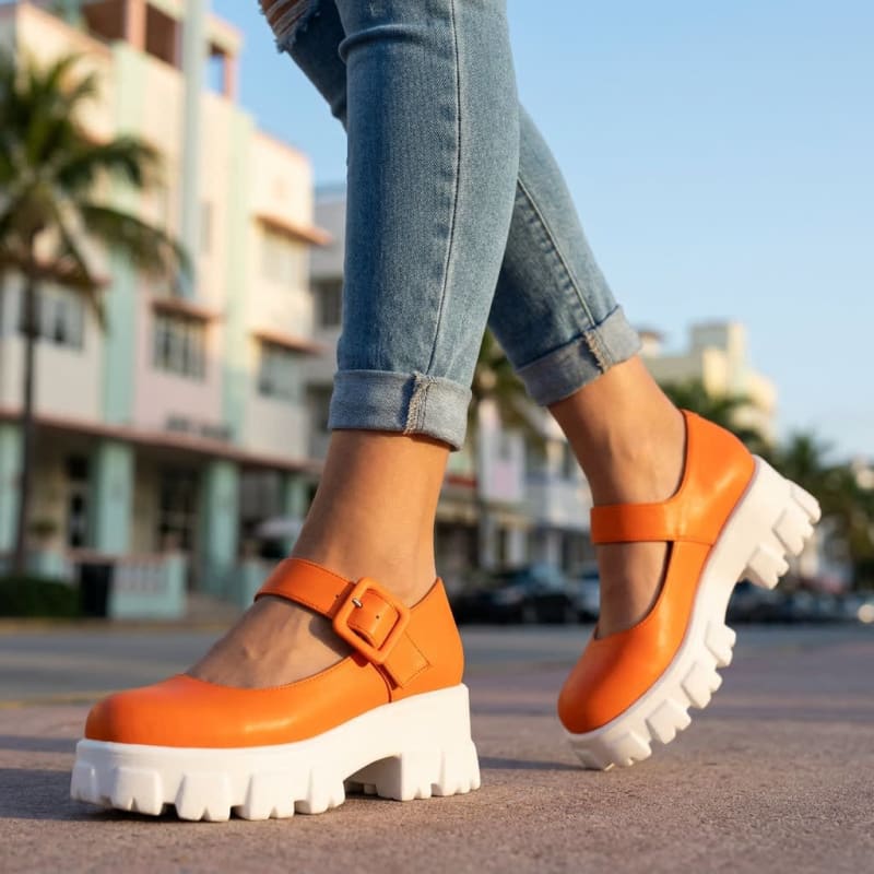 Avalon Chunky Platform Mary Jane Flats_1