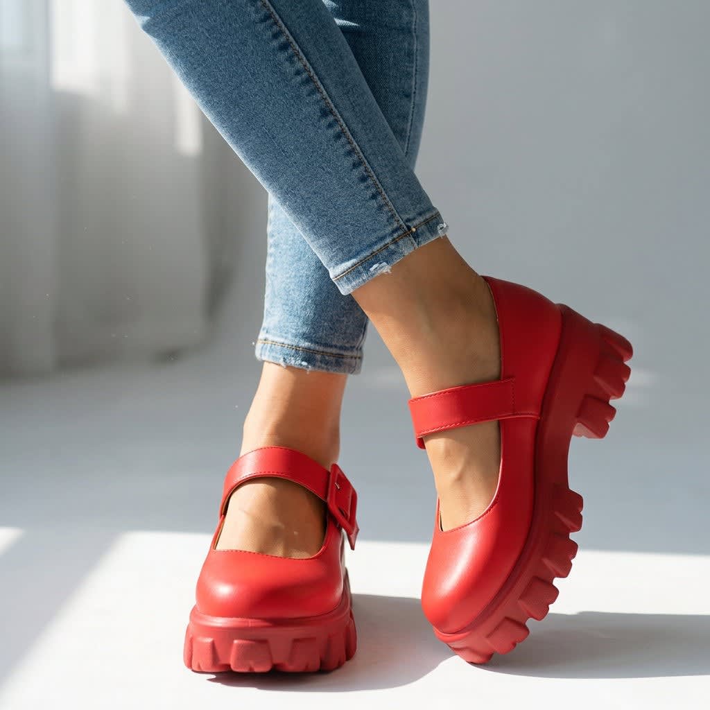Avalon Chunky Platform Mary Jane Flats_8