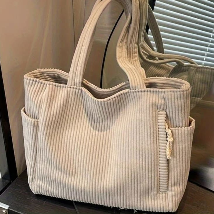 Tara Corduroy Oversized Tote Bag