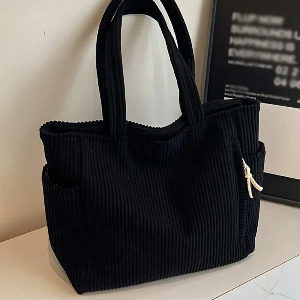 Tara Corduroy Oversized Tote Bag