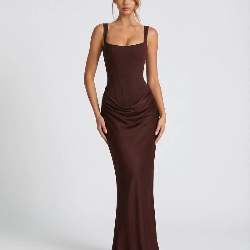 Beatriz Satin Corset Maxi Dress_1