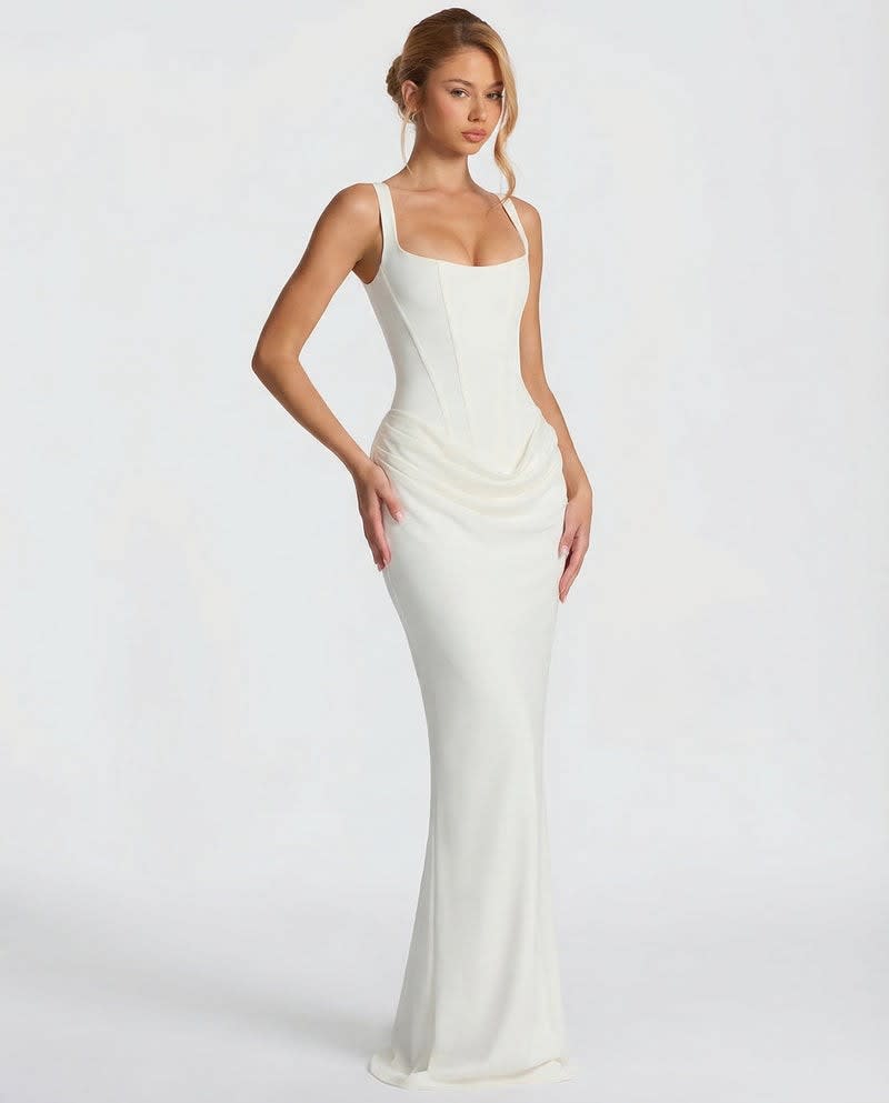 Beatriz Satin Corset Maxi Dress_12