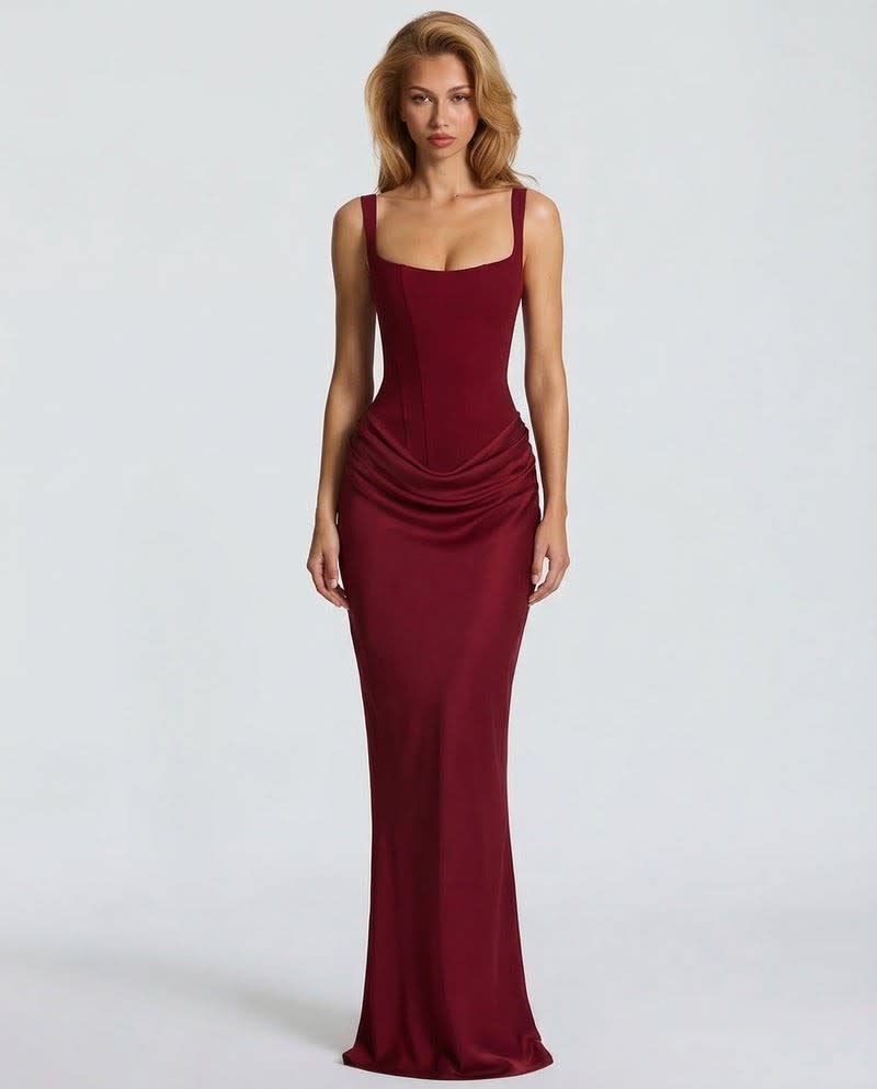 Beatriz Satin Corset Maxi Dress_13