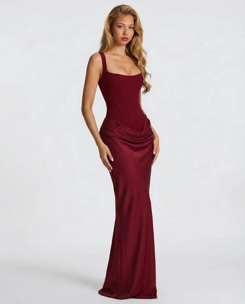 Beatriz Satin Corset Maxi Dress_15