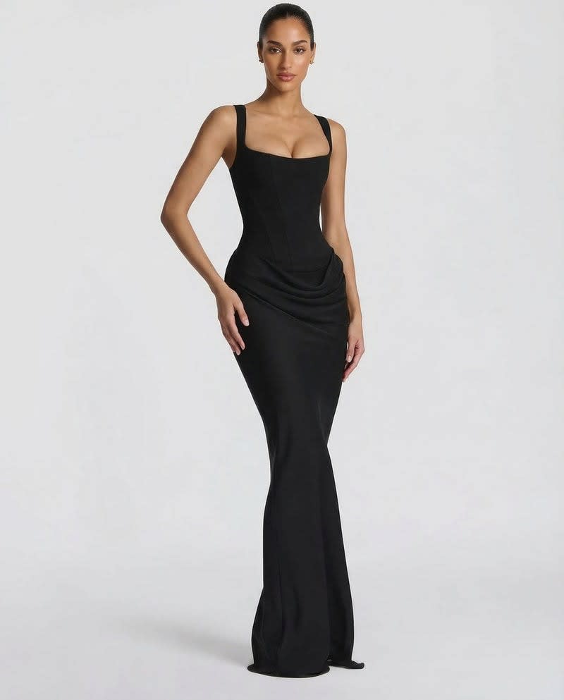 Beatriz Satin Corset Maxi Dress_8