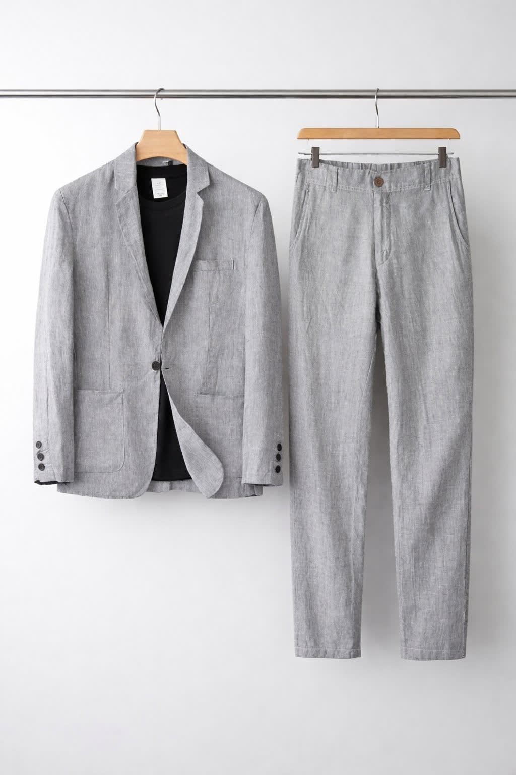 Clifford Linen Relaxed Fit Suit Set_9