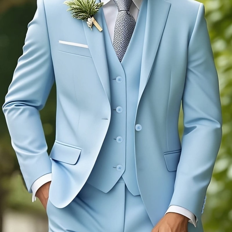 Donnie Three Piece Wedding Suit_1