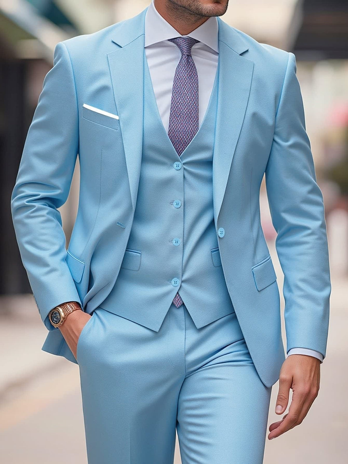 Donnie Three Piece Wedding Suit_2