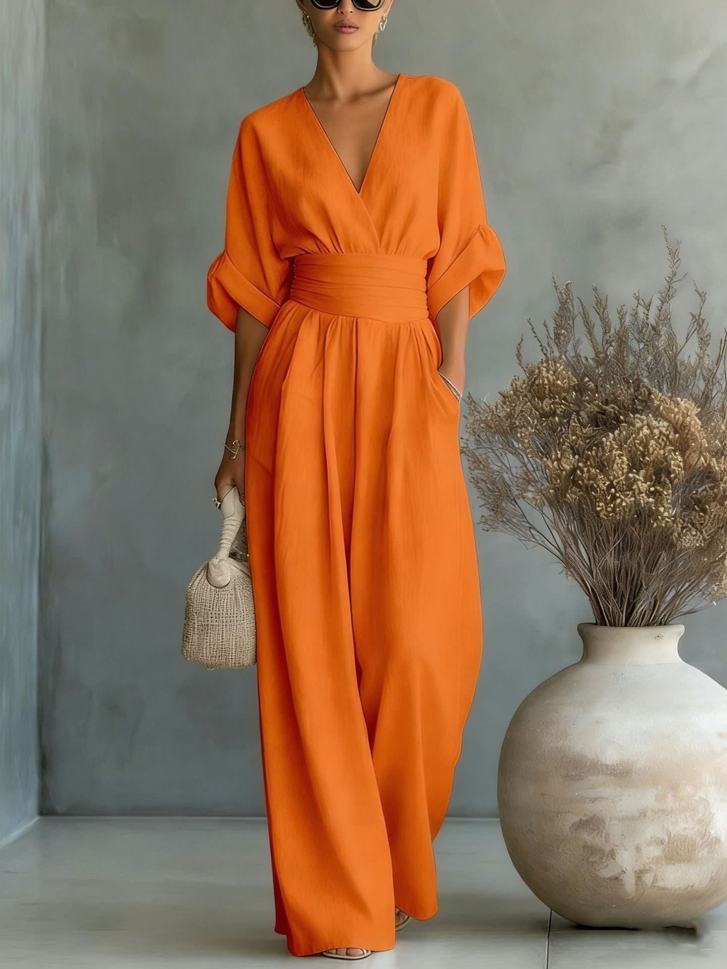 Silvana Linen Wide Leg Jumpsuit_12