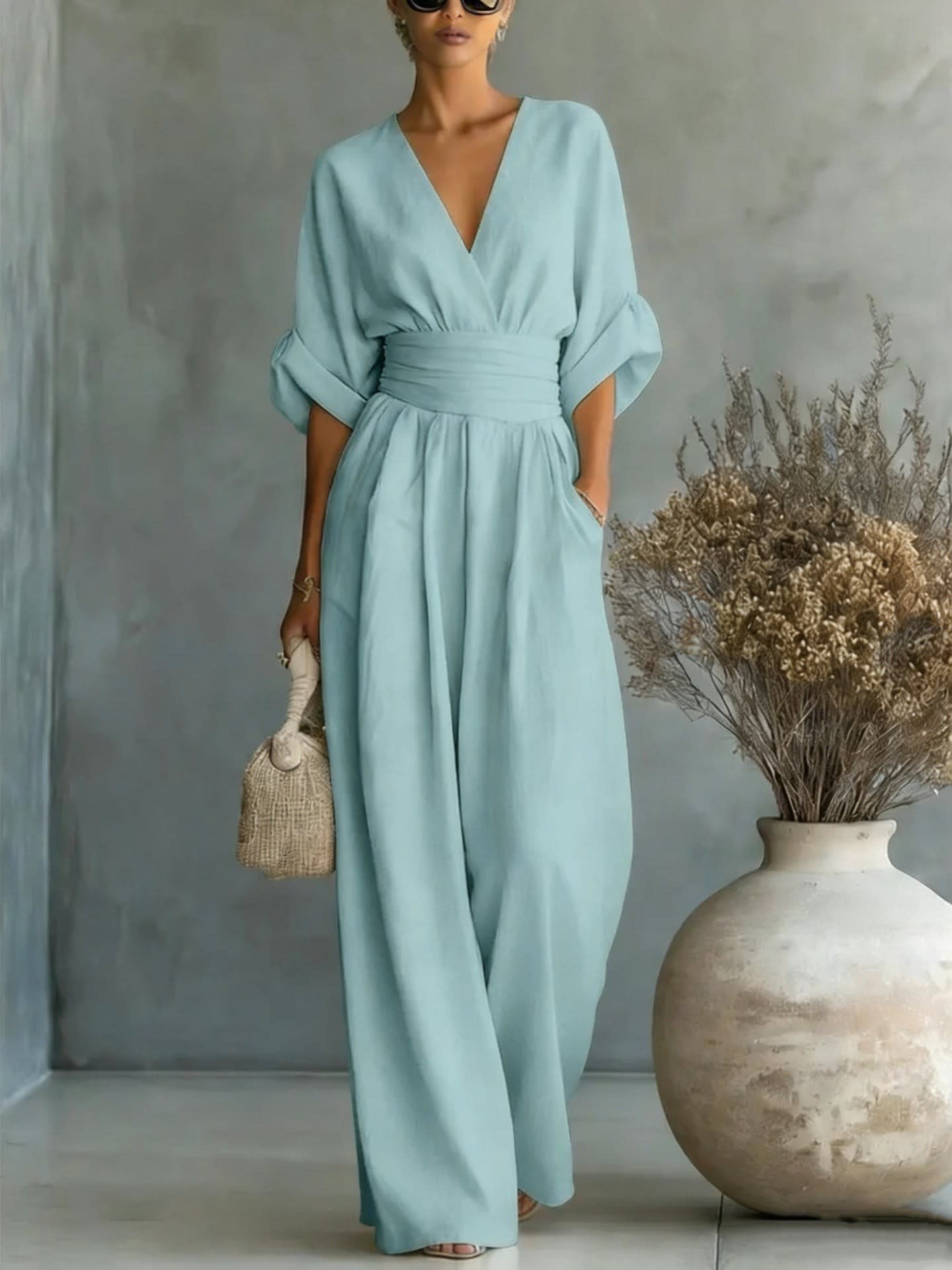 Silvana Linen Wide Leg Jumpsuit_13