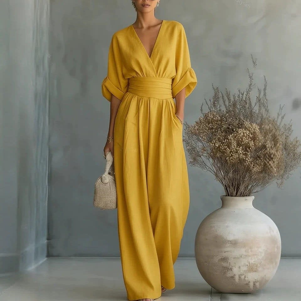Silvana Linen Wide Leg Jumpsuit_4