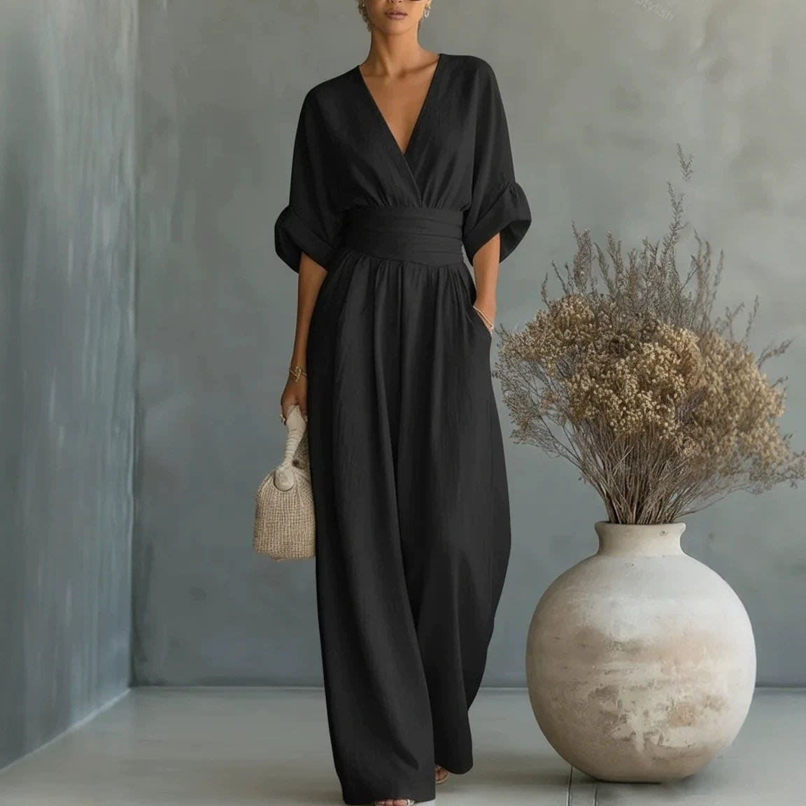 Silvana Linen Wide Leg Jumpsuit_5