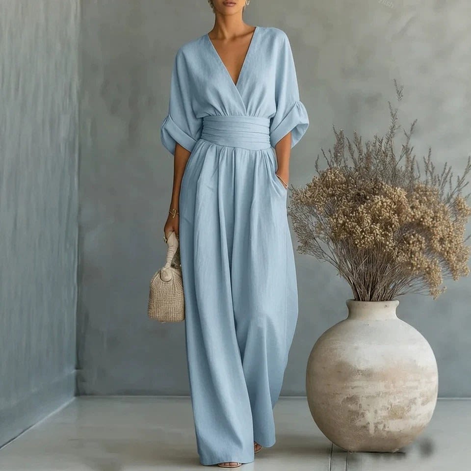 Silvana Linen Wide Leg Jumpsuit_7