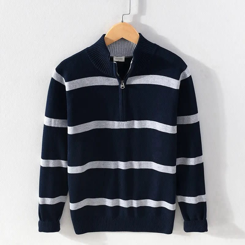 Travis Cotton Half Zip Sweater_2
